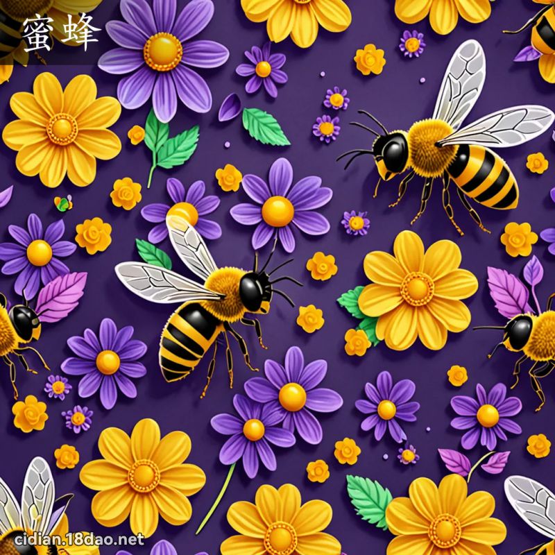 蜜蜂 - 国语辞典配图