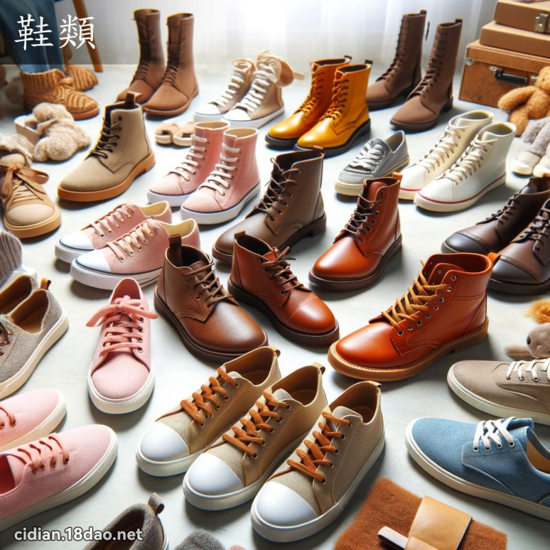 鞋類 - 國語辭典配圖