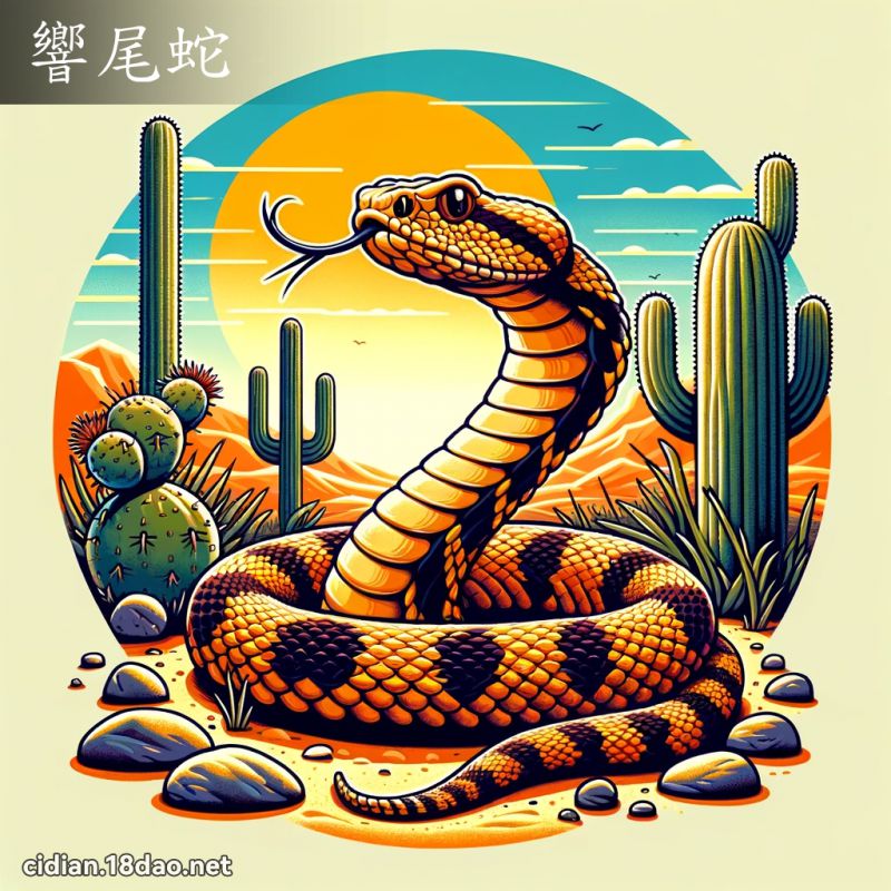 響尾蛇 - 國語辭典配圖