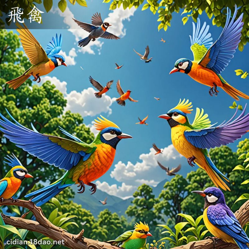 飞禽 - 国语辞典配图