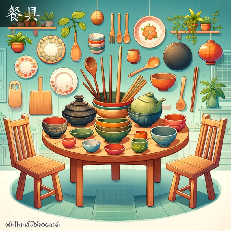 餐具 - 國語辭典配圖