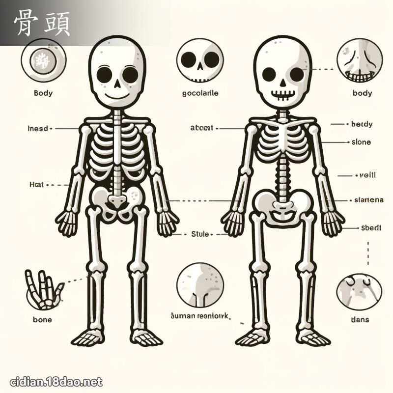 骨头 - 国语辞典配图