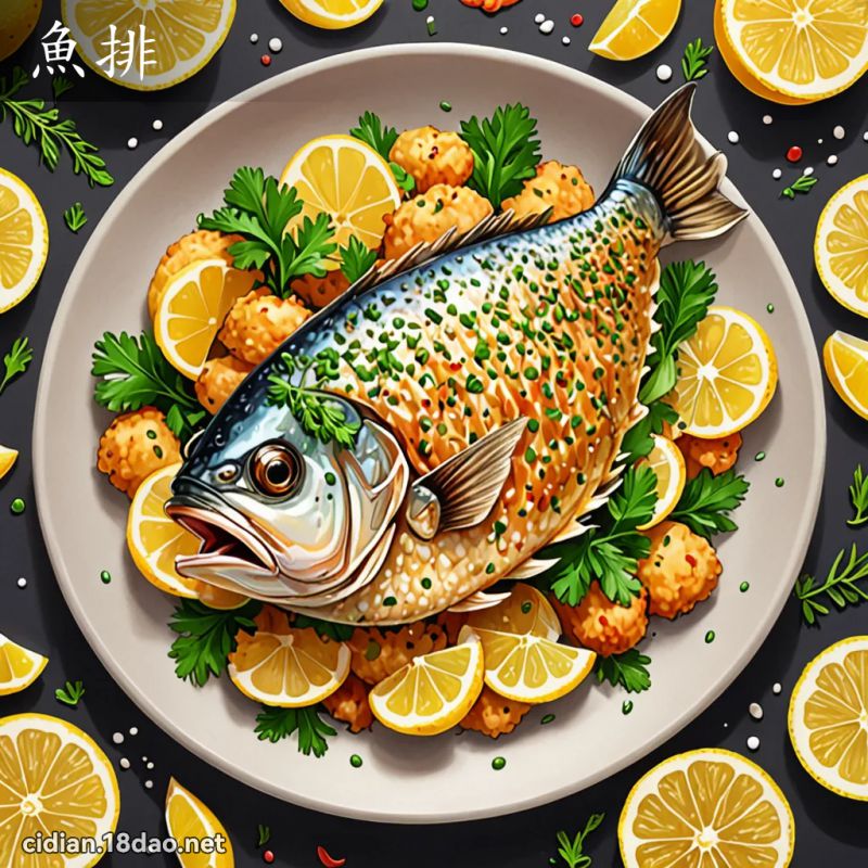 魚排 - 國語辭典配圖
