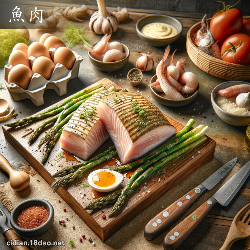 魚肉 - 國語辭典配圖