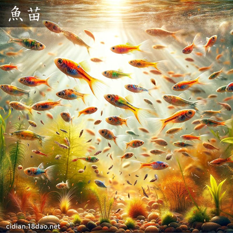 魚苗 - 國語辭典配圖