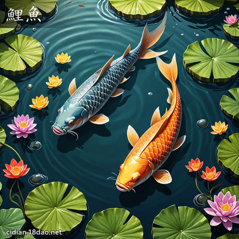 鯉魚 - 國語辭典配圖