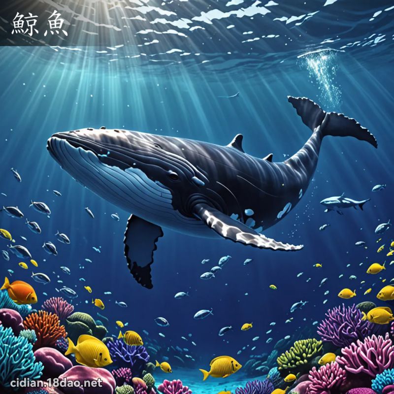 鯨魚 - 國語辭典配圖