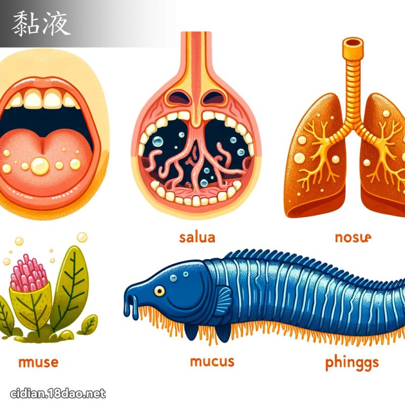 黏液 - 國語辭典配圖