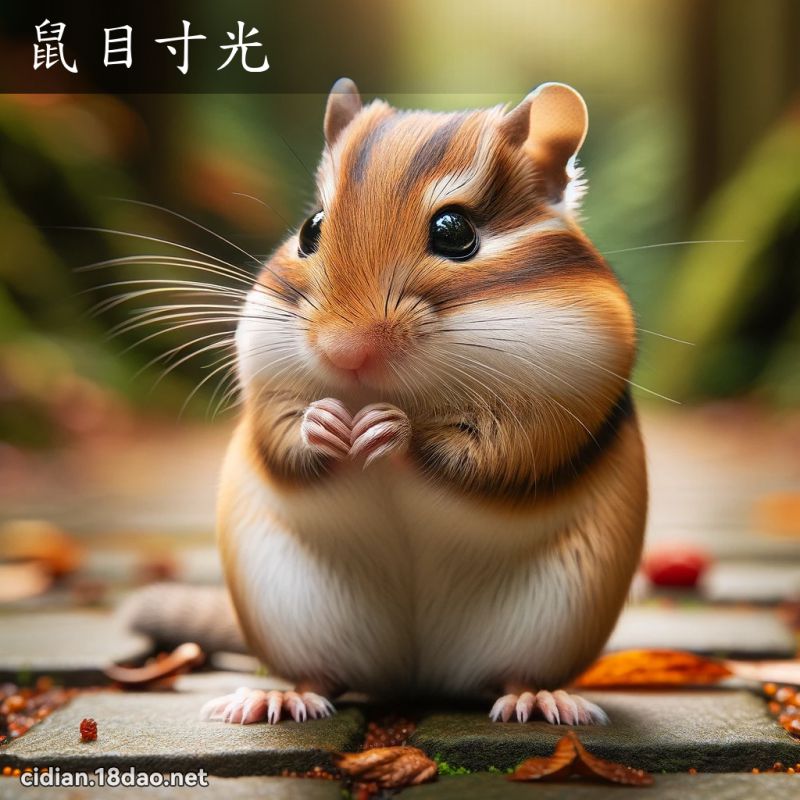 鼠目寸光 - 国语辞典配图