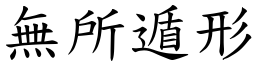 无所遁形 (楷体矢量字库)