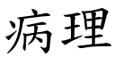 病理 (楷体矢量字库)