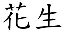 花生 (楷体矢量字库)