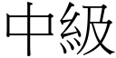 中级 (宋体矢量字库)