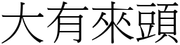 大有來頭 (宋體矢量字庫)