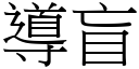 導盲 (宋體矢量字庫)