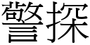 警探 (宋体矢量字库)